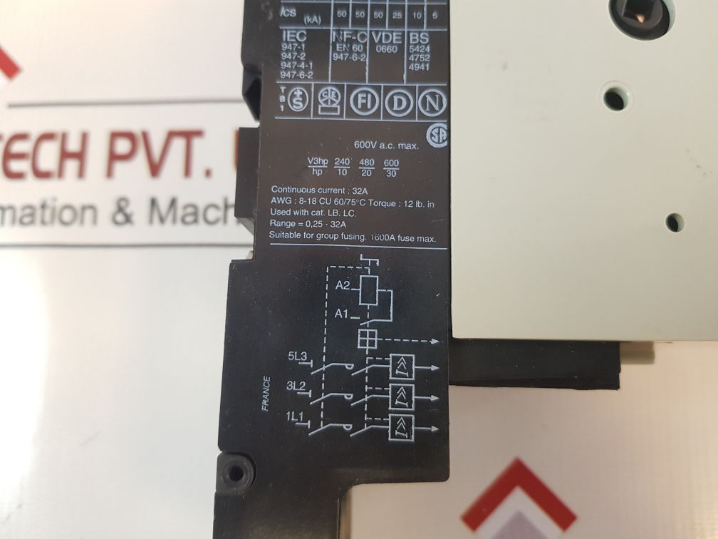 TelemecaniqueSquare D Ld4 Lc030 Motor Starter Ld4 Lc.30.