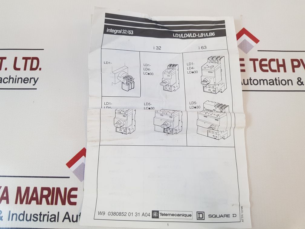 TelemecaniqueSquare D Ld4 Lc030 Motor Starter Ld4 Lc.30.