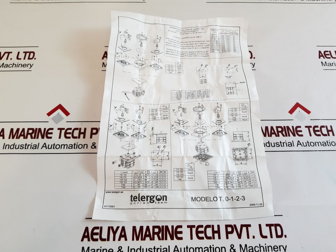 Telergon T-0002000402E1N1 Cam Switch 