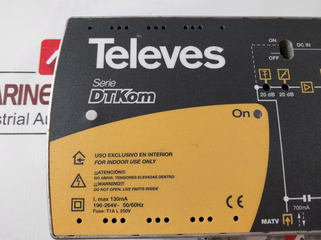 Televes - Amp.viv.2s tv megahertz 47.790 g10 / 20 aut.aju. dc Televes - Amp.viv.2s tv megahertz 47.790 g10 / 20 aut.aju. dc