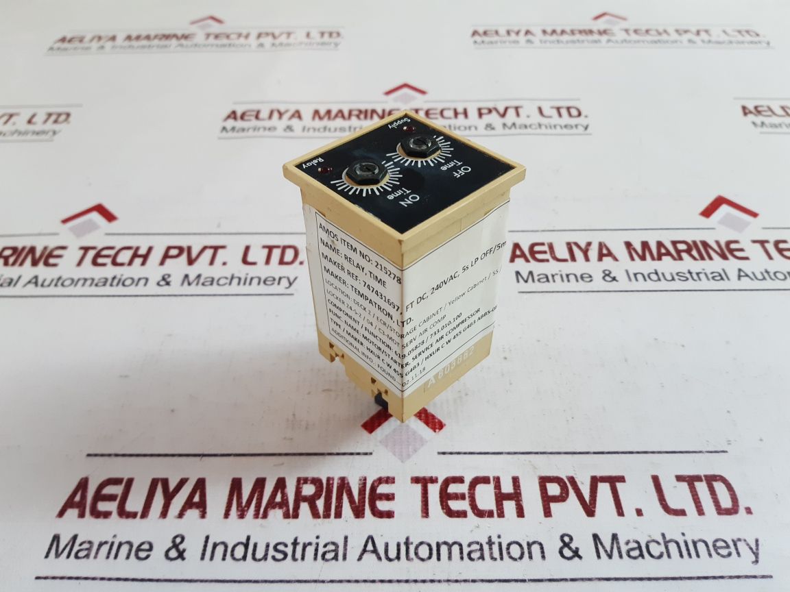 Tempatron Ft Dc Time Relay 220 Vac A803882