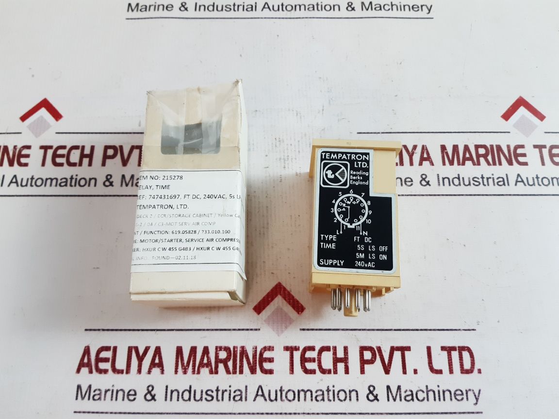Tempatron Ft Dc Timer Relay 240 Vac