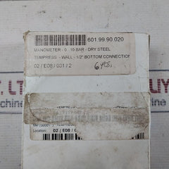 Tempress 0-10 Bar Pressure Gauge