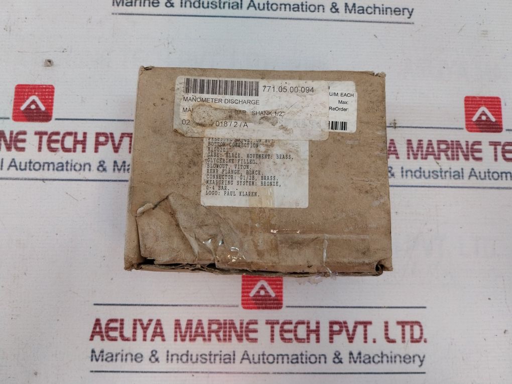 Tempress 0-4 Bar Pressure Gauge