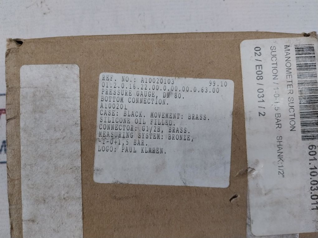 Tempress G1/2B Pressure Gauge