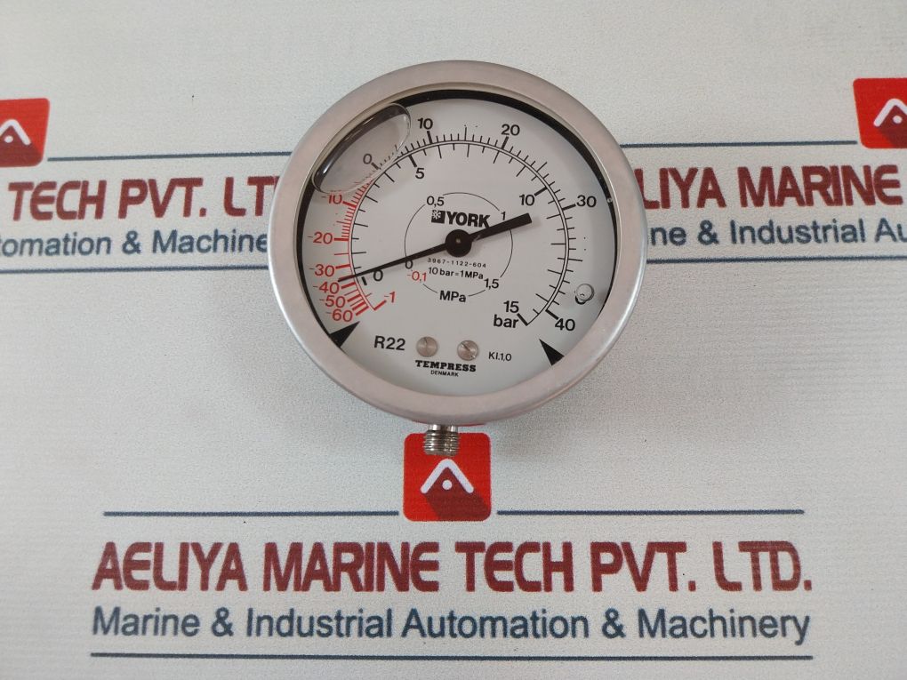 Tempress R22 Pressure Gauge -60 To 40°C