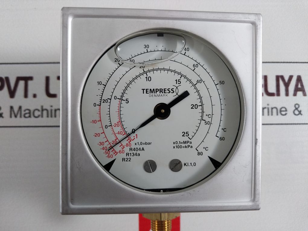 Tempress R404A R134A R22 Discharge Gauge M017820 0031