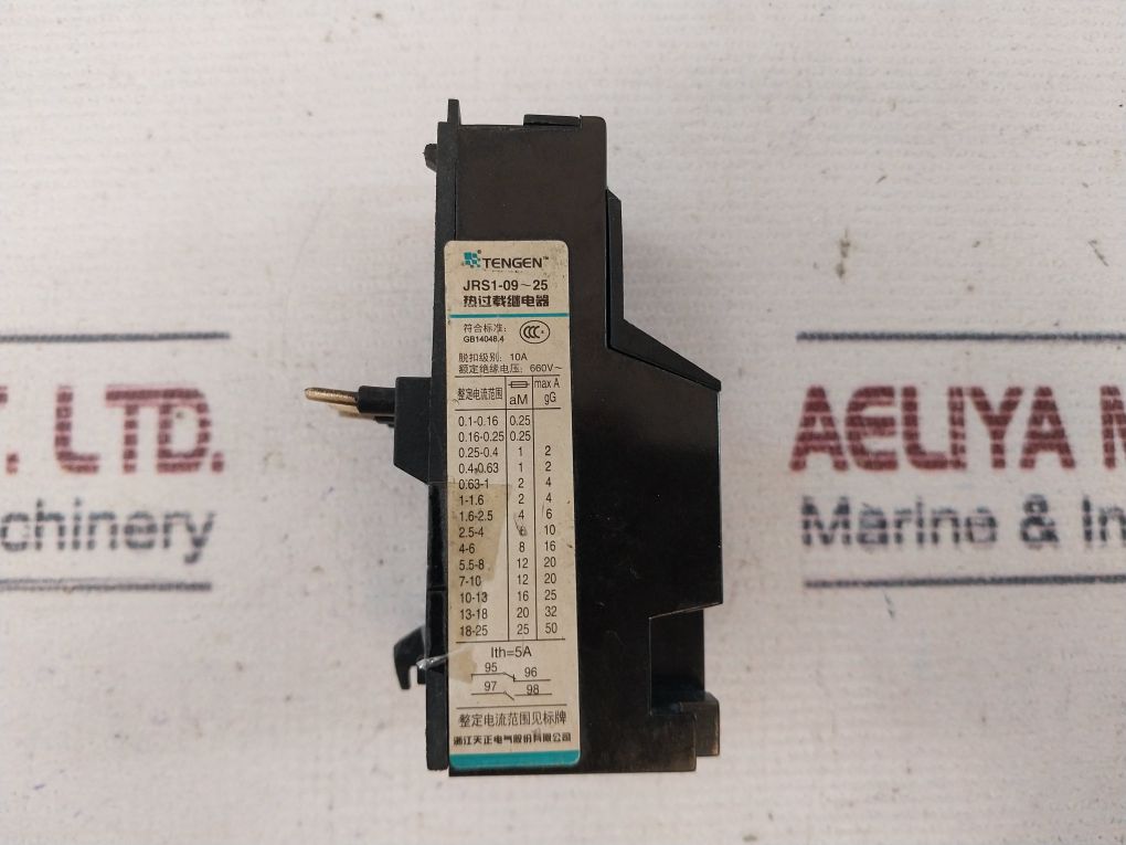 Tengen Jrs1-09~25 Thermal Overload Relay 10A 