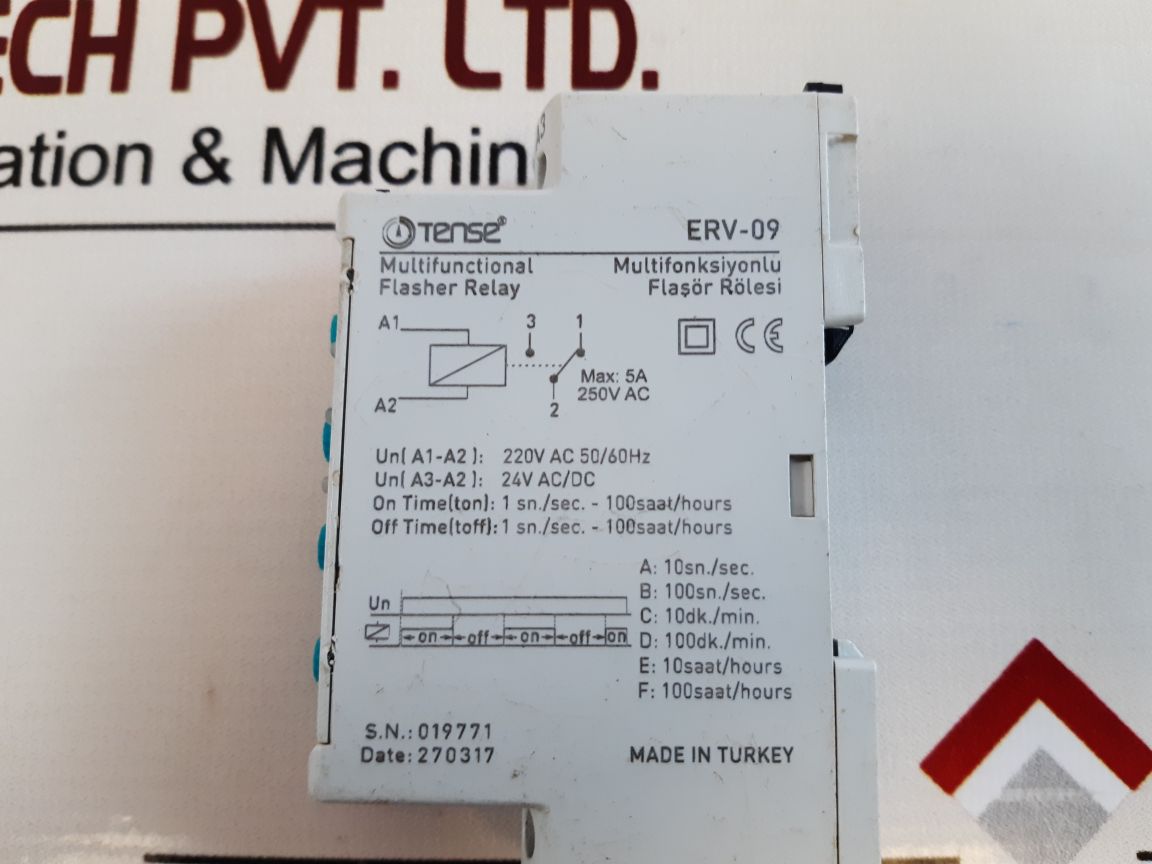 Tense Erv-09 Multifunctional Flasher Relay