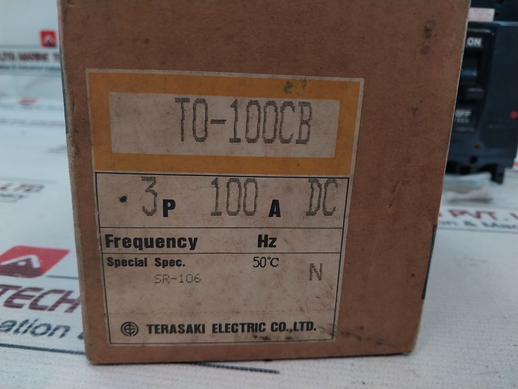 Terasaki Electric T0-100Cb 3 Pole No-fuse Circuit Breaker