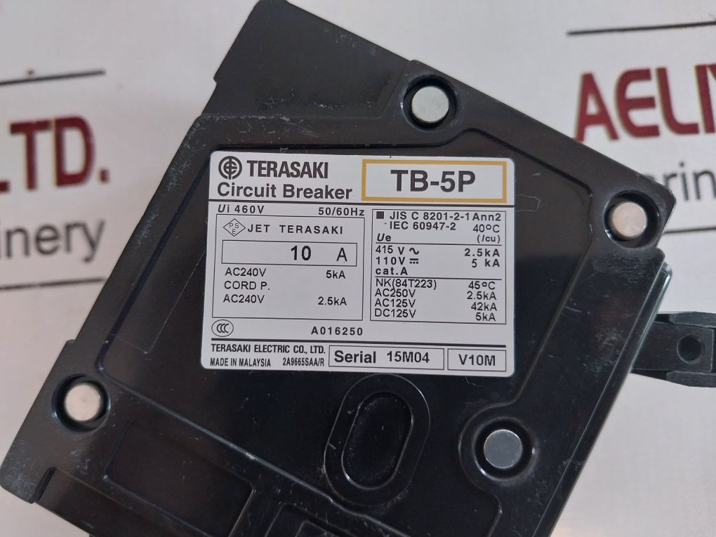 Terasaki Electric Tb-5P Circuit Breaker 10 A 50/60Hz
