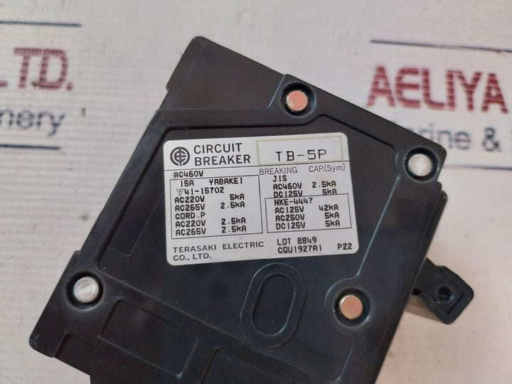 Terasaki Electric Tb-5P Circuit Breaker 15A 
