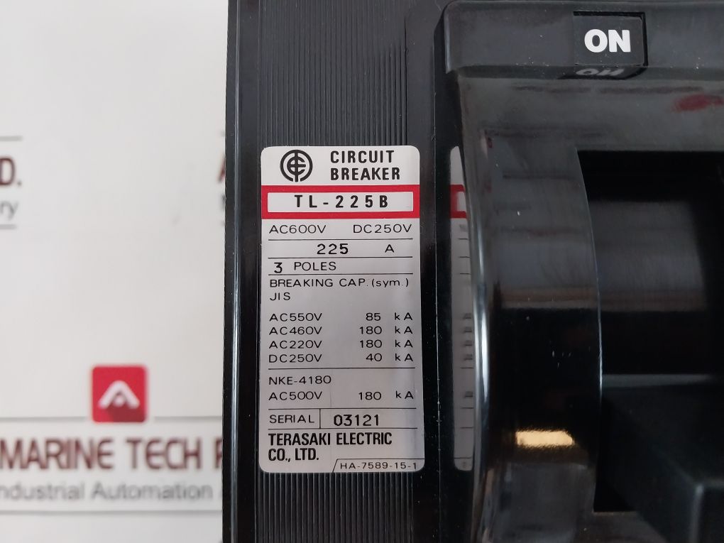 Terasaki Electric Tl-225B No-fuse Circuit Breaker 225 A