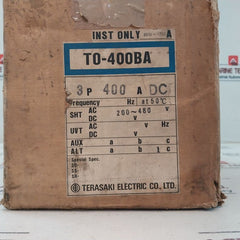 Terasaki Electric To-400Ba No-fuse Circuit Breaker