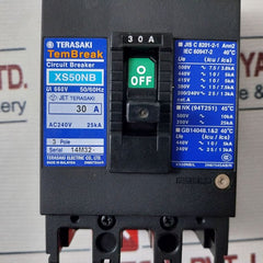Terasaki Electric Xs50Nb, 3 Pole Circuit Breaker