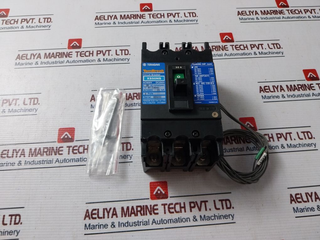 Terasaki Electric Xs50Ns Circuit Breaker 30A Ac220V 25 Ka
