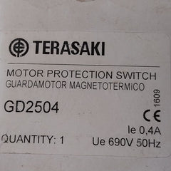 Terasaki Gd2504 Motor Protection Switch 690V 50Hz