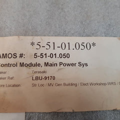 Terasaki Lbu-9170 Mcc Control Module L/00X/170-001