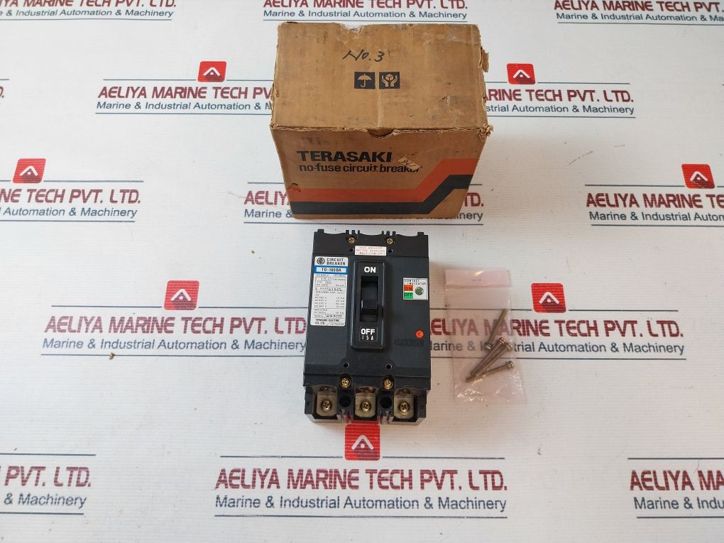 Terasaki T0-100Ba 3 Pole Circuit Breaker 50°C