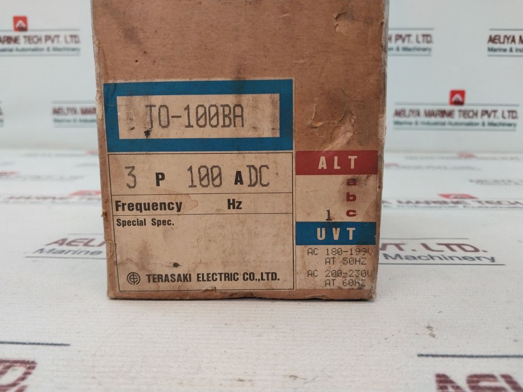 Terasaki T0-100Ba 3 Pole Circuit Breaker Ac220V
