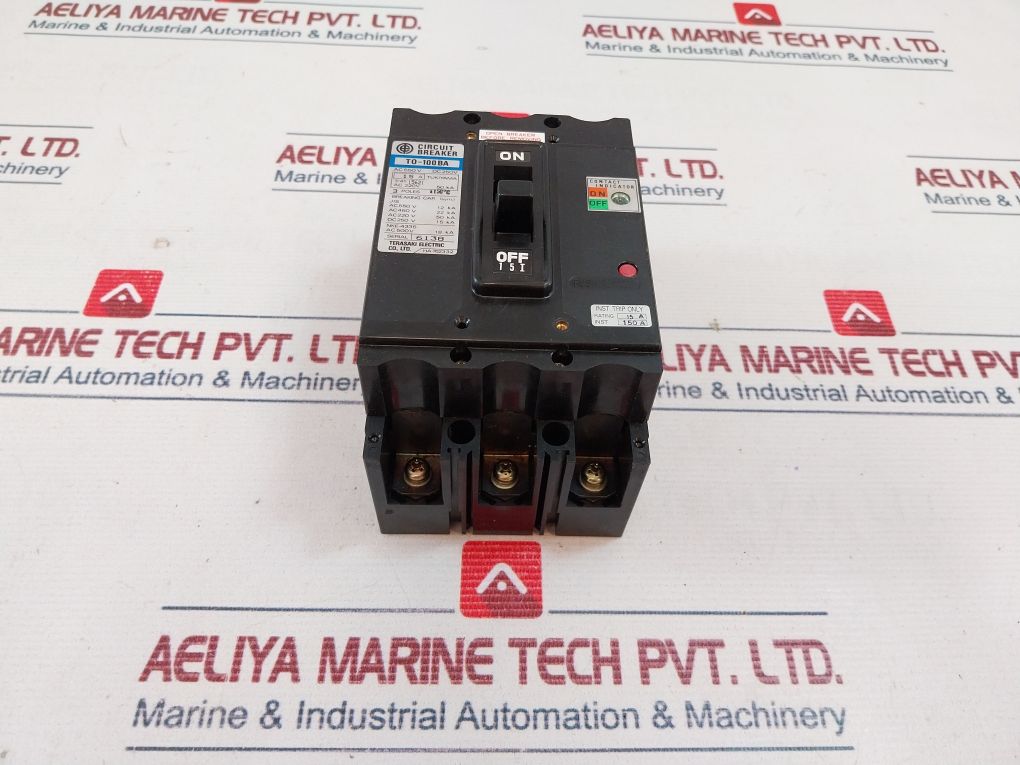 Terasaki T0-100Ba 3 Pole No-fuse Circuit Breaker