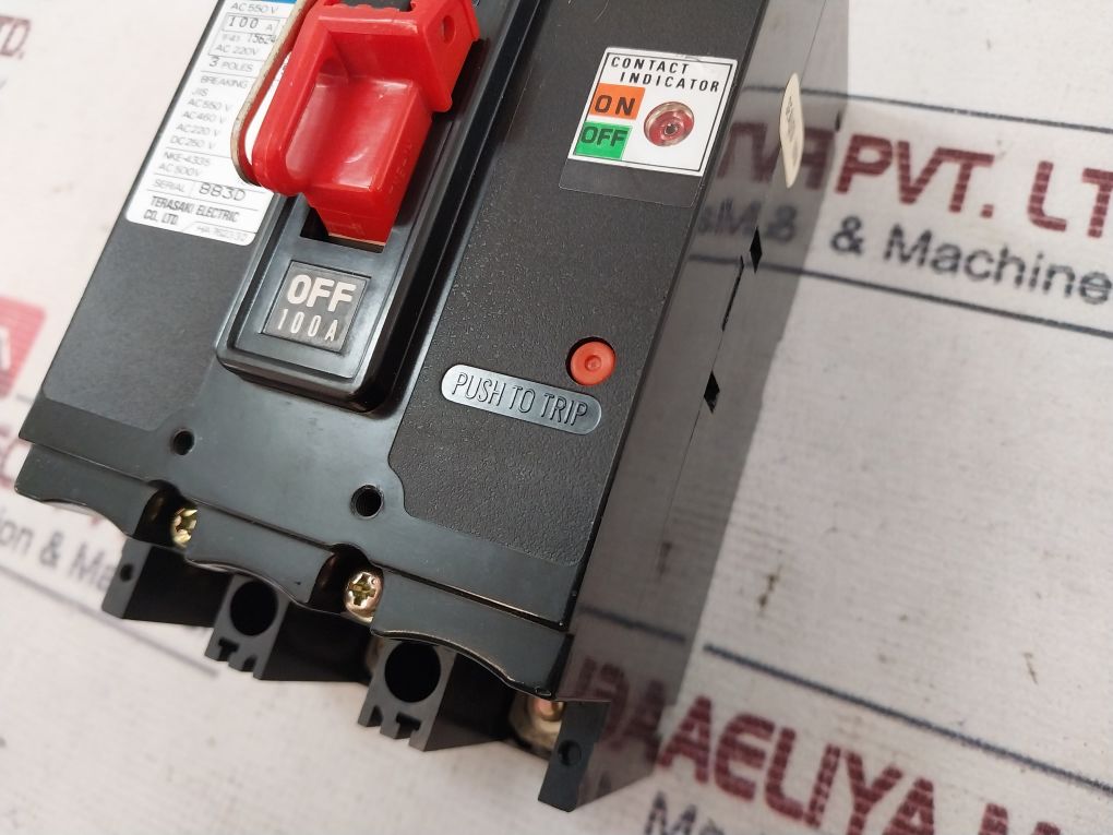 Terasaki T0-100Ba No-fuse Circuit Breaker Ac 550V Dc 250V