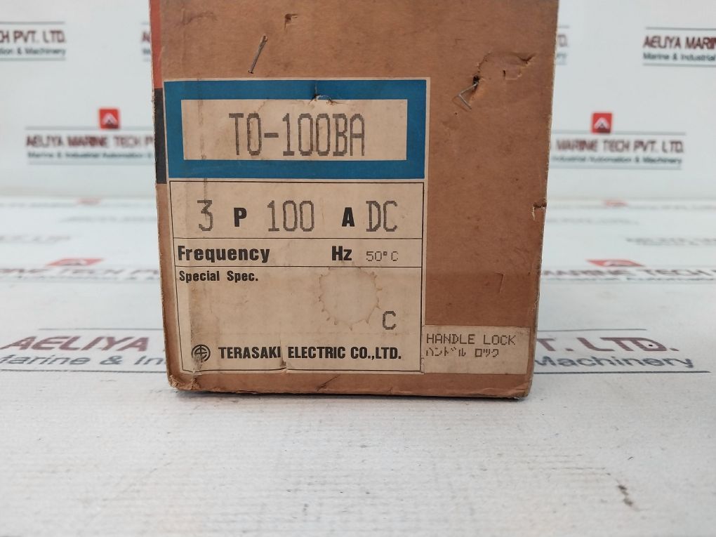 Terasaki T0-100Ba No-fuse Circuit Breaker Ac 550V Dc 250V