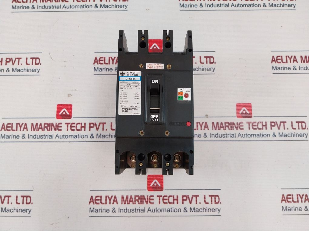 Terasaki T0-225Ba 3 Pole Circuit Breaker