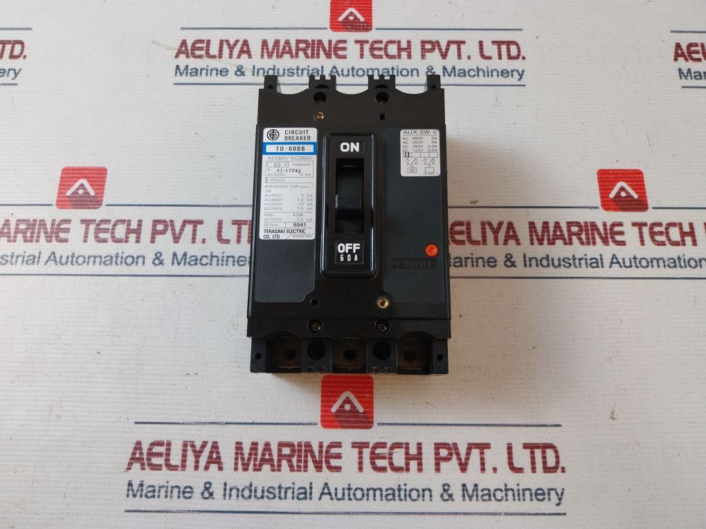 Terasaki T0-60Bb 3 Pole No-fuse Circuit Breaker Ac550V