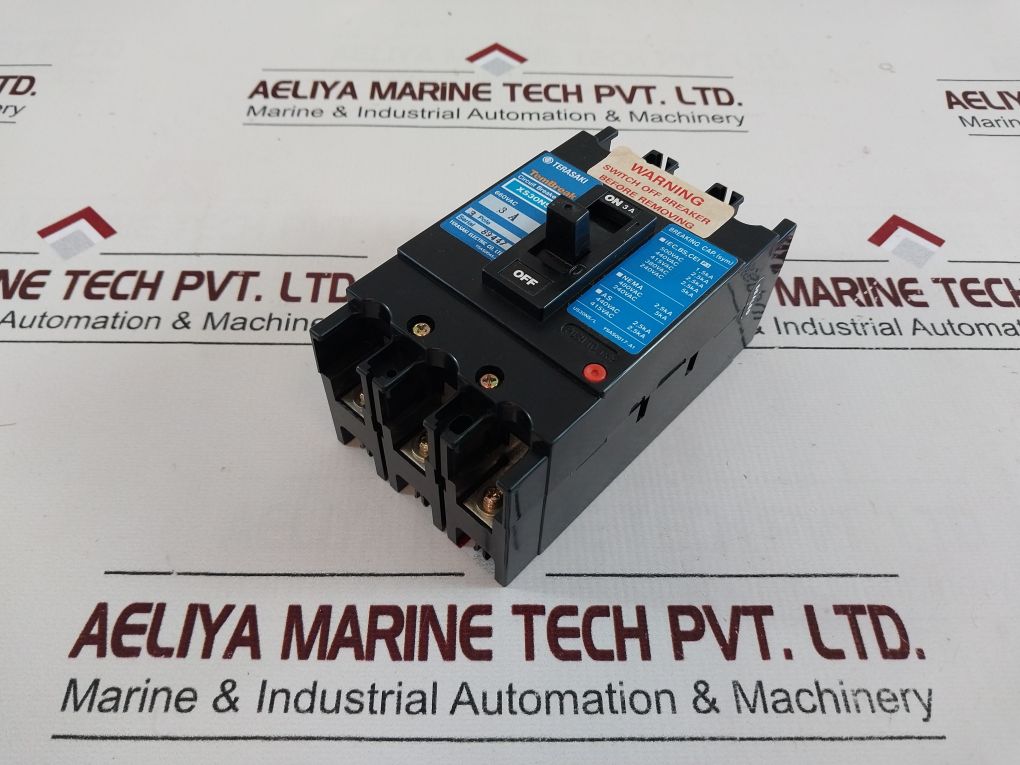 Terasaki Xs30Ns 3 Pole Circuit Breaker 3A