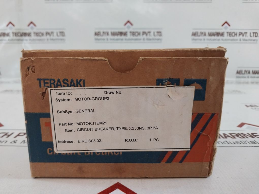 Terasaki Xs30Ns 3 Pole Circuit Breaker 3A