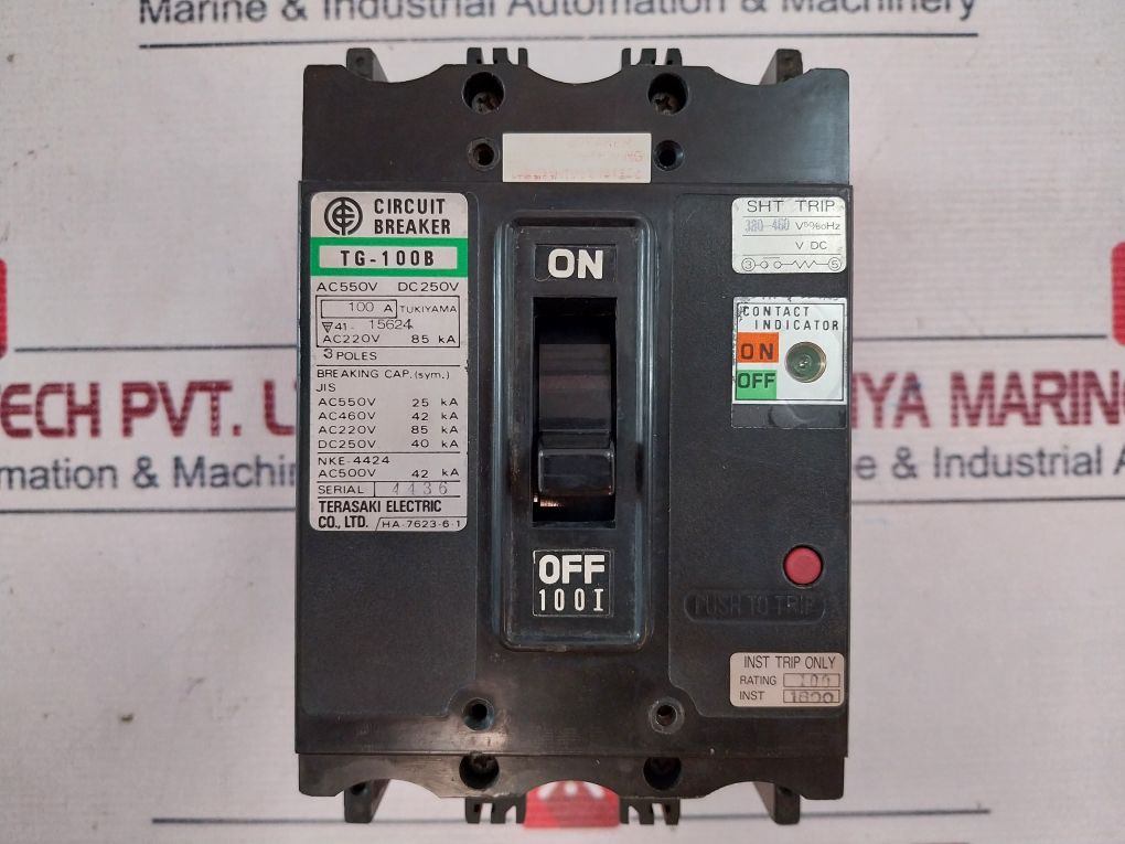 Terasaki Tg-100B Circuit Breaker 42Ka