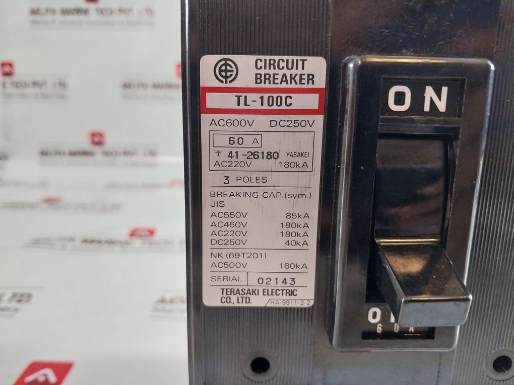 Terasaki Tl-100C Circuit Breaker 60A