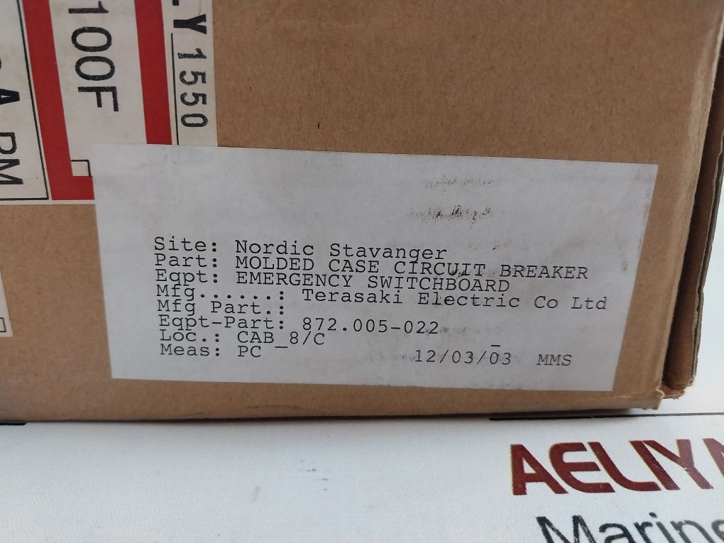 Terasaki Tl-100F Circuit Breaker 100A