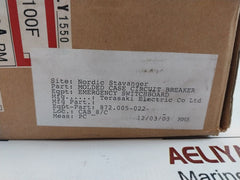 Terasaki Tl-100F Circuit Breaker 100A