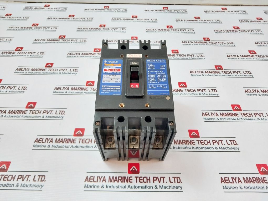 Terasaki Tl-100F 3 Pole Circuit Breaker 200-480V 50/60Hz 20A