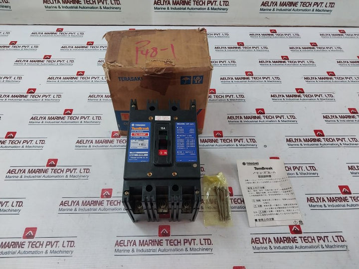 Terasaki Tl-100F 3 Pole Current Limiting Circuit Breaker 15A Ac690V