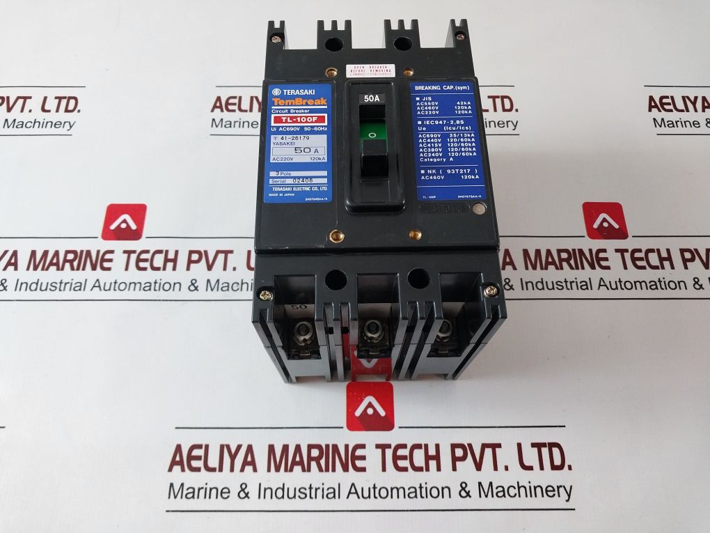 Terasaki Tl-100F 3-pole Circuit Breaker 50A Ac220V 120Ka