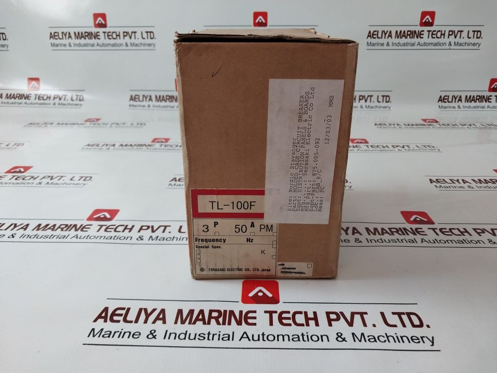 Terasaki Tl-100F 3-pole Circuit Breaker 50A Ac220V 120Ka