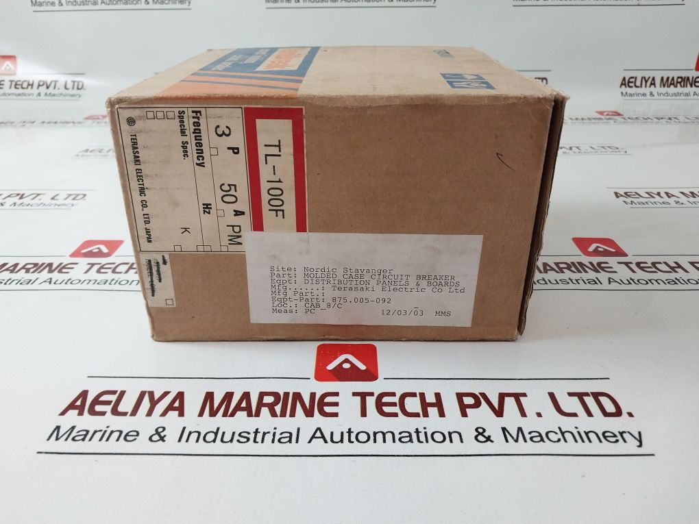 Terasaki Tl-100F 3-pole Circuit Breaker 50A Ac220V 120Ka
