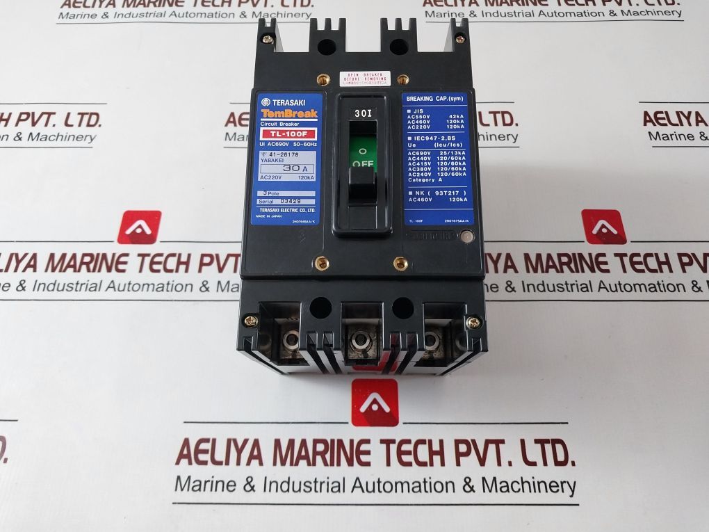 Terasaki Tl-100F Tembreak 3 Pole Circuit Breaker 30A