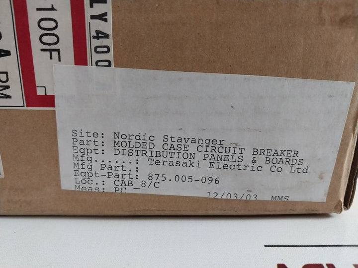Terasaki Tl-100F Circuit Breaker 40A
