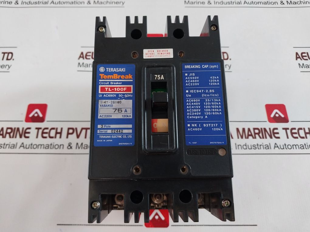 Terasaki Tl-100F Circuit Breaker 75A
