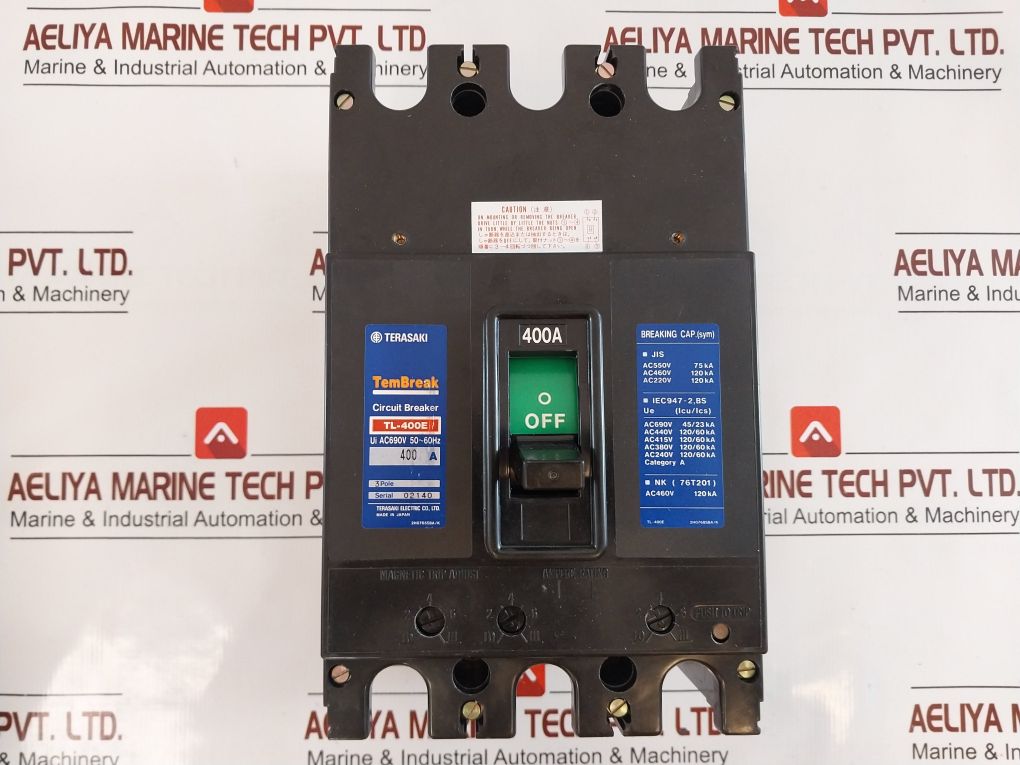 Terasaki Tl-400E 3-pole Circuit Breaker 400A
