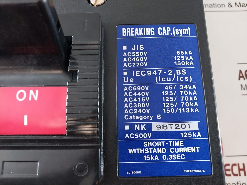 Terasaki tl-600nf circuit breaker
