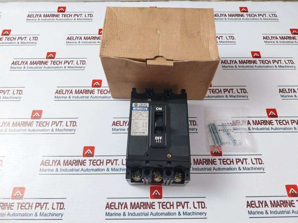 Terasaki To-100Ba Circuit Breaker 41-15623 3 Pole 60A 550Vac
