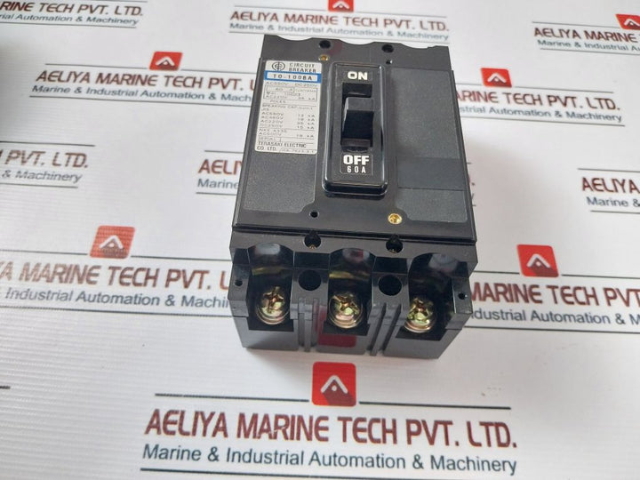 Terasaki To-100Ba Circuit Breaker 41-15623 3 Pole 60A 550Vac