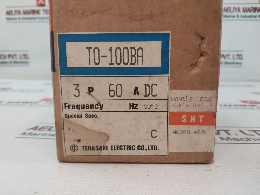 Terasaki To-100Ba No-fuse Circuit Breaker