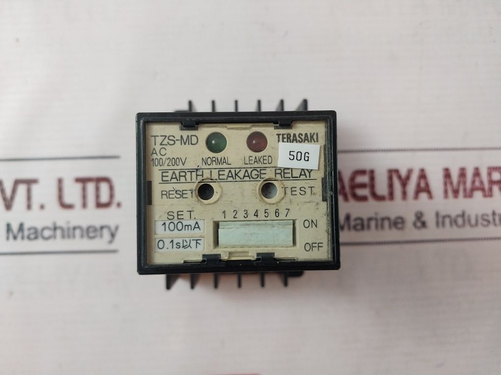 Terasaki Tzs-md Earth Leakage Relay
