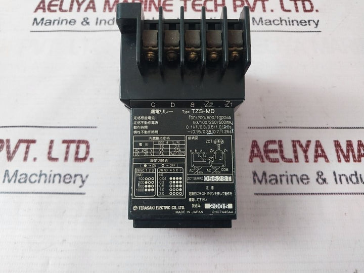 Terasaki Tzs-md Earth Leakage Relay